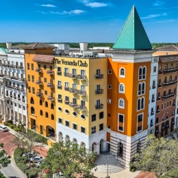 exterior building of the veranda club apartments